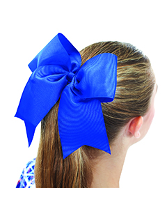 Cheer Solid Grosgrain Hair Bow - Click Image to Close